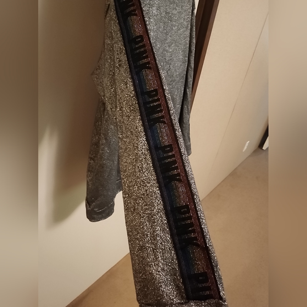 PINK Bling Flip Rainbow Bling Hoodie Sz Lg - Picture 3 of 4